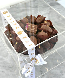 Gift Box of Silver Rings Bowl With Chocolates or Dates
