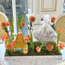Load image into Gallery viewer, Luxury Orange Arrangement with Crystal Chocolate Bowl & Crystal Pyramid Wasl Diffuser