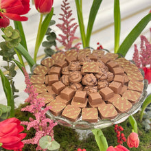 Load image into Gallery viewer, Tulips Arrangement with Bowl of Chocolates (Flower colors based on availability)