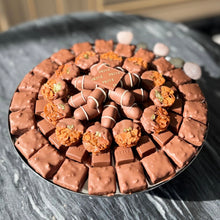 Load image into Gallery viewer, Pink Stones Round Bowl with Marble Stand (Sizes Available)
