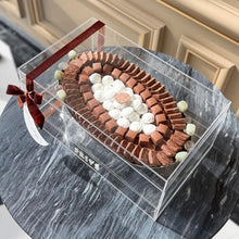 Load image into Gallery viewer, Elegant Gift Box of Stones Oval Bowl with Marble Stand
