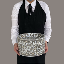 Load image into Gallery viewer, Gift Box of Mother of Pearl Round Stand (Sizes &amp; Colors Available)
