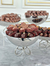 Load image into Gallery viewer, Gift Box of Silver Rings Bowl With Chocolates or Dates
