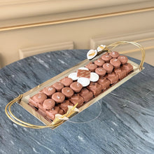 Load image into Gallery viewer, Gift Box of Calla Flowers Silver Tray With Chocolates
