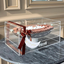 Load image into Gallery viewer, Elegant Gift Box of Stones Oval Bowl with Marble Stand
