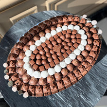 Load image into Gallery viewer, Very Large Oval Tray with Pink Stones

