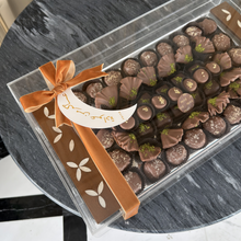 Load image into Gallery viewer, Beautiful Gift Tray with Syrian Mother of Pearl Handmade Handles in Acrylic Gift Box (Sizes Available)
