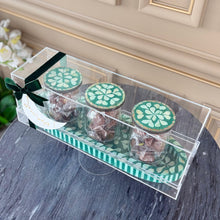 Load image into Gallery viewer, Mother of Pearl Gift Set with Chocolates &amp; Dates
