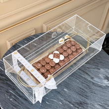 Load image into Gallery viewer, Gift Box of Calla Flowers Silver Tray With Chocolates
