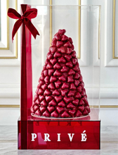 Load image into Gallery viewer, Tower of Hearts With Base &amp; Cover - 2 Kilos of Chocolate - By Order 2 Days
