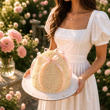 Load image into Gallery viewer, Bows Ruffled High-Dome Cake - Customizable - By Order 24hrs
