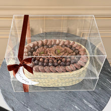 Load image into Gallery viewer, Elegant Medium 40cm Gift Box of Mother of Pearl Oval Stand with Ramadhan Items ~1.2 kgs
