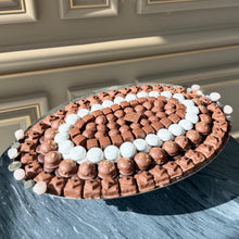 Load image into Gallery viewer, Very Large Oval Tray with Pink Stones
