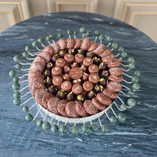 Load image into Gallery viewer, Elegant Green Stones Circle Tray
