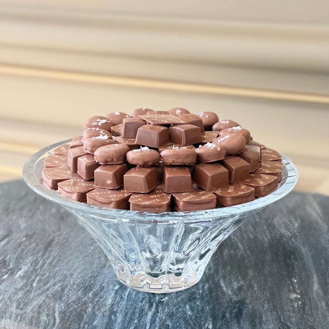 German Crystal Bowl With Chocolates