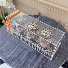 Load image into Gallery viewer, Mother of Pearl Gift Set with Chocolates &amp; Dates
