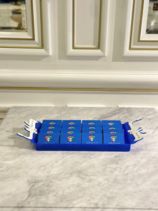 16 Football Giveaway Boxes in Blue Kuwait Tray