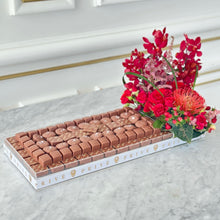Load image into Gallery viewer, Chocolate Tray with Side of Red Flowers
