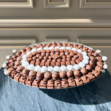 Load image into Gallery viewer, Very Large Oval Tray with Pink Stones
