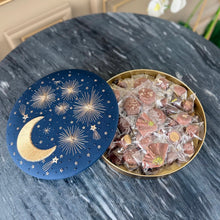 Load image into Gallery viewer, Plexi Box of Hand Embroidered Gift with Ramadhan Flavors - Navy 25cm
