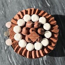 Load image into Gallery viewer, Pink Stones Round Bowl with Marble Stand (Sizes Available)
