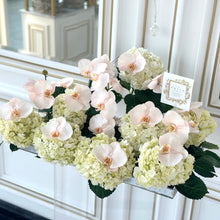 Load image into Gallery viewer, Elegant Pink Orchid &amp; White Hydrangeas Arrangement
