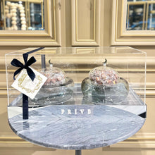 Load image into Gallery viewer, Very Elegant Two Large Grey Manara Bowls Gift Arrangement With Wrapped Ramadhan Flavors
