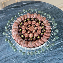 Load image into Gallery viewer, Elegant Green Stones Circle Tray
