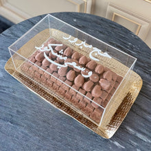 Load image into Gallery viewer, Medium Hajj Tray &amp; Cover with Pearl Writing
