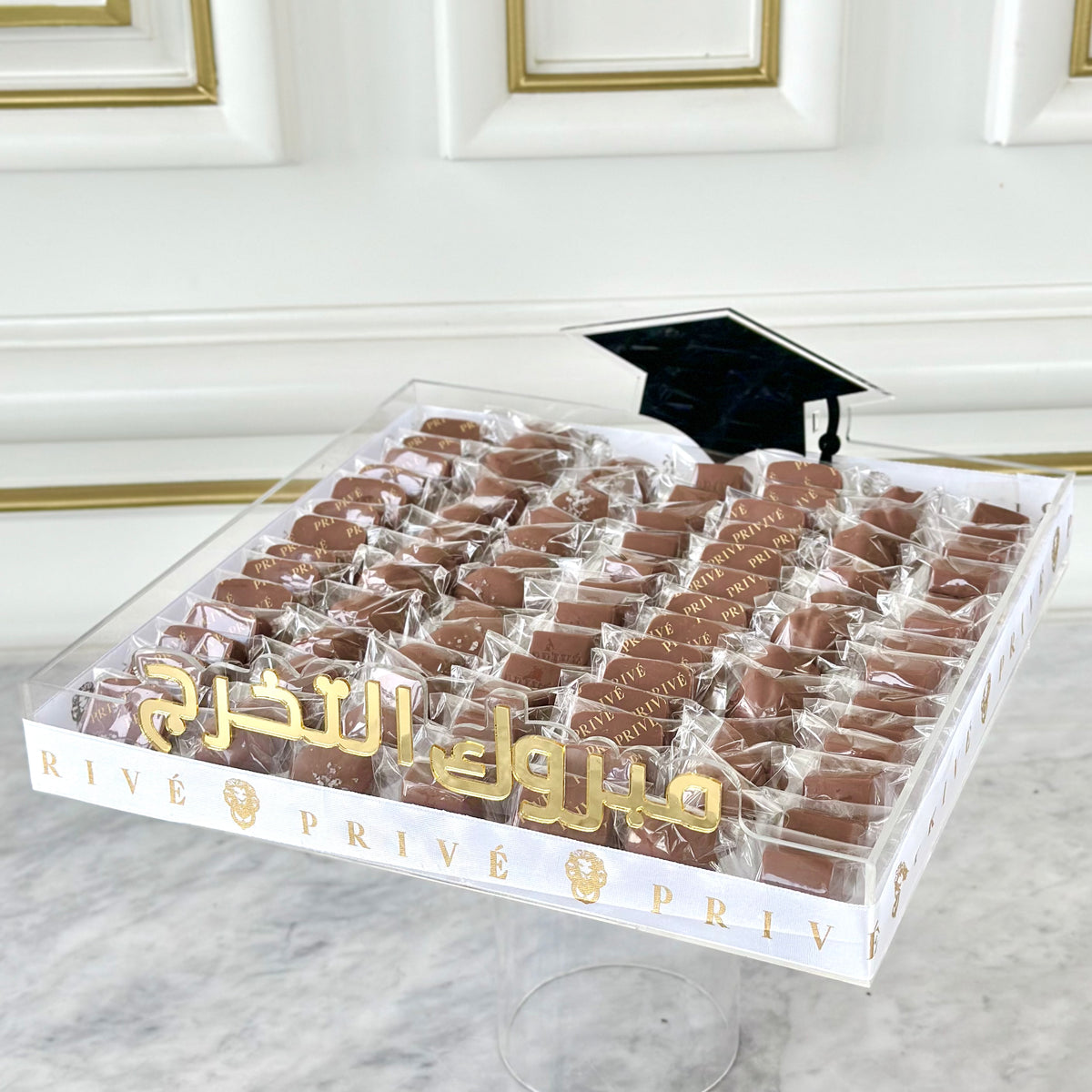 Graduation Gift Tray with Wrapped Chocolates – Prive Chocolates