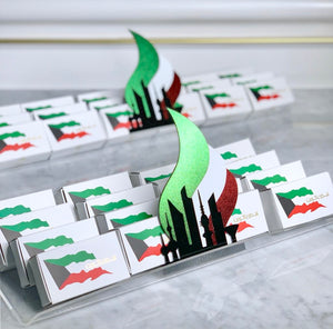 Kuwait National Day Giveaway Boxes in a Tray
