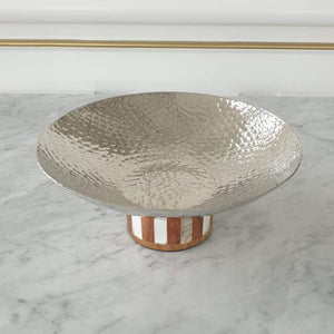 Mother of Pearl Base With Silver Platter and Chocolates