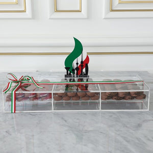 Kuwait National Day Plexi Box with Chocolates