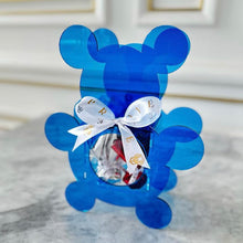 Load image into Gallery viewer, Plexi Tray with 6 Wrapped Big Gergean Bear with Mixed Wrapped Chocolates
