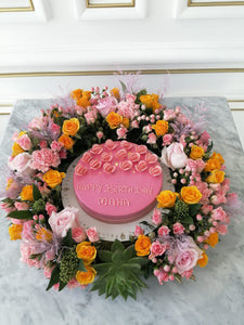 Floral Cake Arrangement