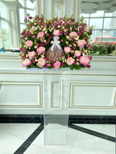 Load image into Gallery viewer, Luxury Dark Pink Standing Flowers Arrangement
