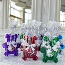 Load image into Gallery viewer, Plexi Tray with 12 Wrapped Big Gergean Bears with Mixed Wrapped Chocolates
