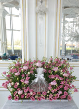 Load image into Gallery viewer, Luxury Standing Pink Flower Arrangement with Chocolates
