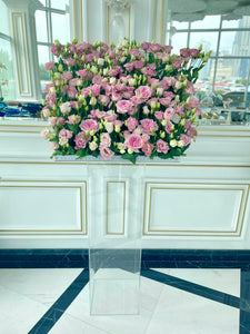 Luxury Pink Standing Flowers Arrangement