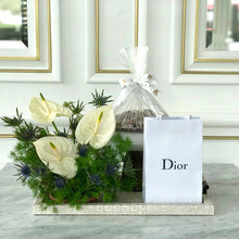 Load image into Gallery viewer, Dior (Men) Gift Leather Tray with Flowers &amp; Chocolates Bowl
