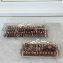 Load image into Gallery viewer, Silver Ramadhan Tray &amp; Cover with Pearl Writing
