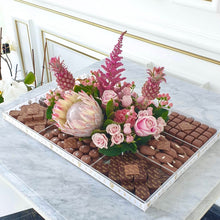 Load image into Gallery viewer, Large - Luxury Chocolate Collection Tray with Flowers

