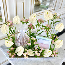 Load image into Gallery viewer, New Baby - Anthuriums Flower Arrangement Tray
