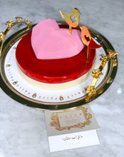 Load image into Gallery viewer, Double Layer Love Cake with Love Birds
