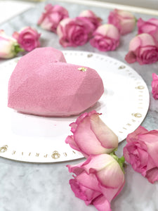 Mini Heart Cake with Roses