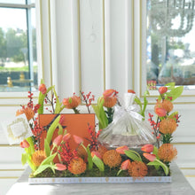 Load image into Gallery viewer, Luxury Orange Arrangement with Chocolate Bowl &amp; Gift
