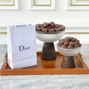 DIOR (Men) Gift Leather Tray with Two Chocolates Bowls